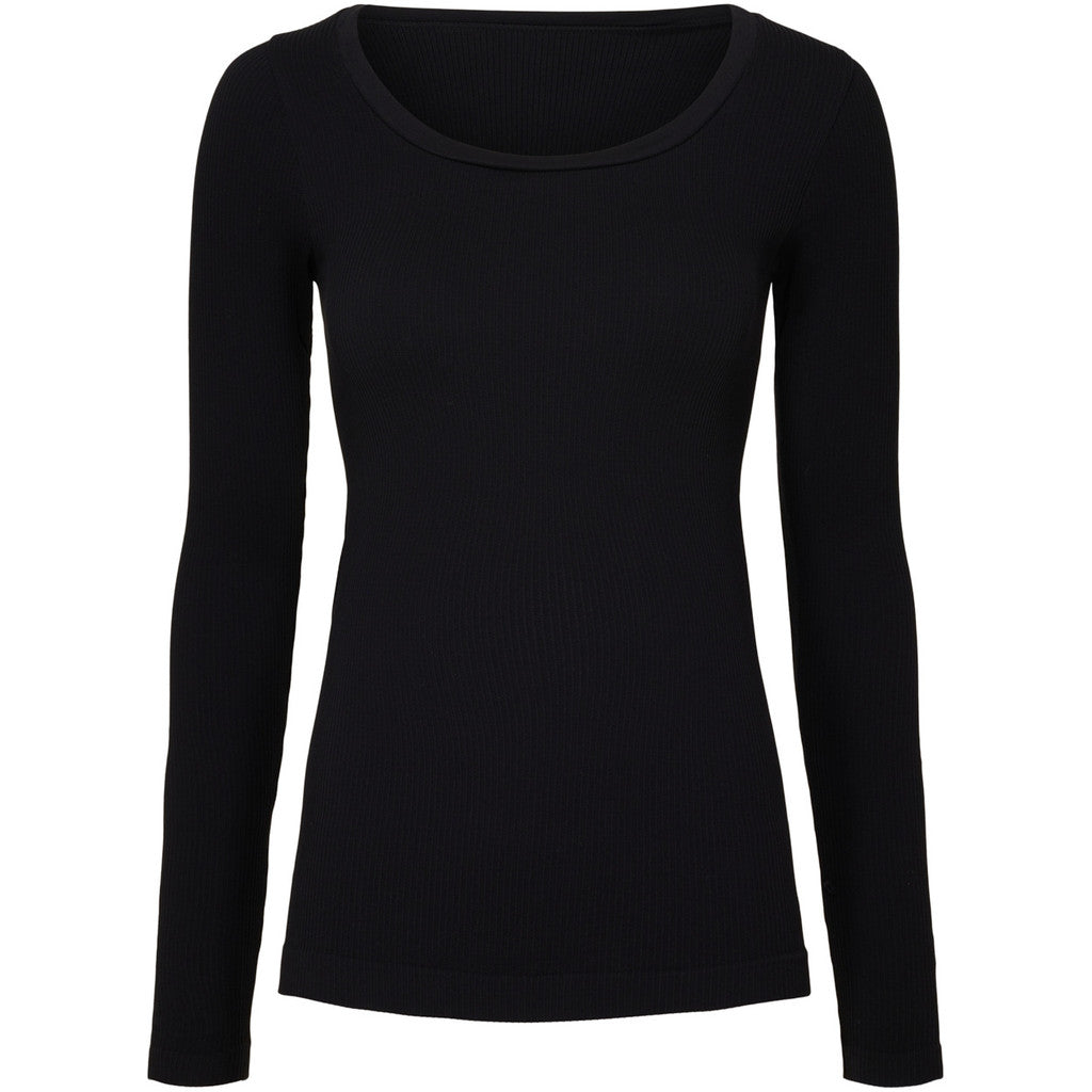 Tim & Simonsen Linea rib top met lange mouw | microfiber