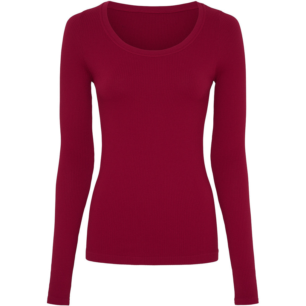 Tim & Simonsen Linea rib top met lange mouw | microfiber