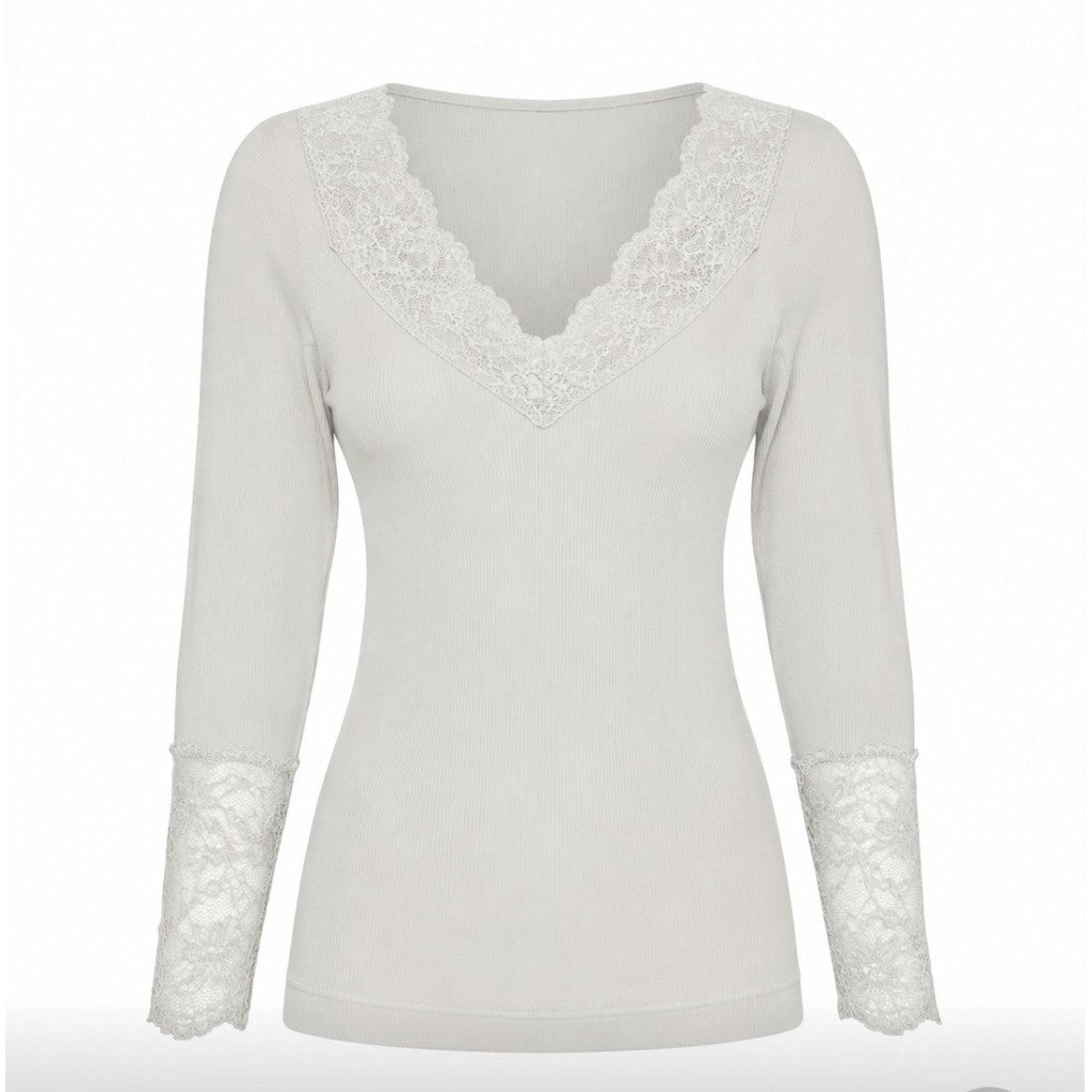 Tim & Simonsen Belen blouse Costina lace LS | microfiber