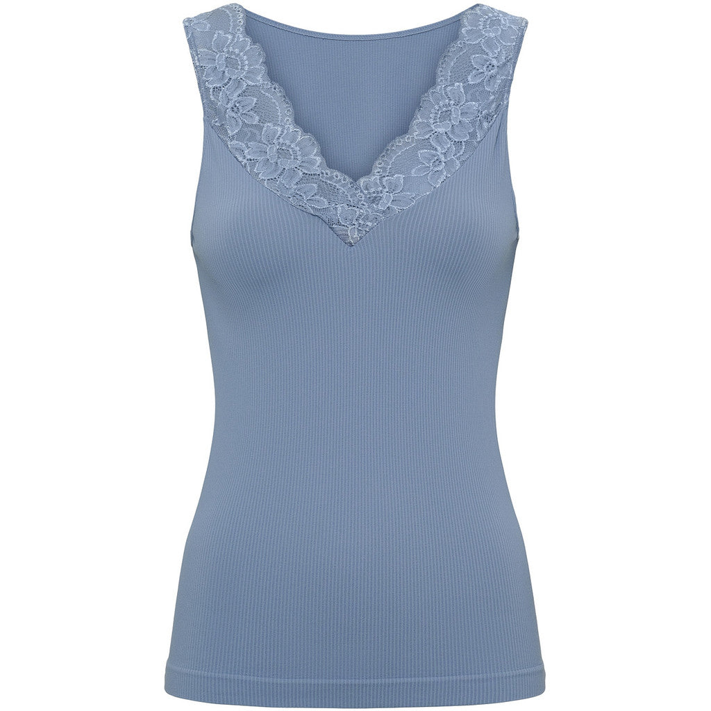 Tim & Simonsen Belen Top Rib V-hals Kant