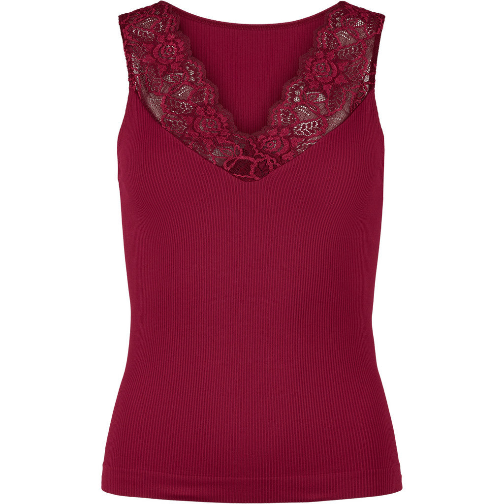 Tim & Simonsen Belen Top Rib V-hals Kant