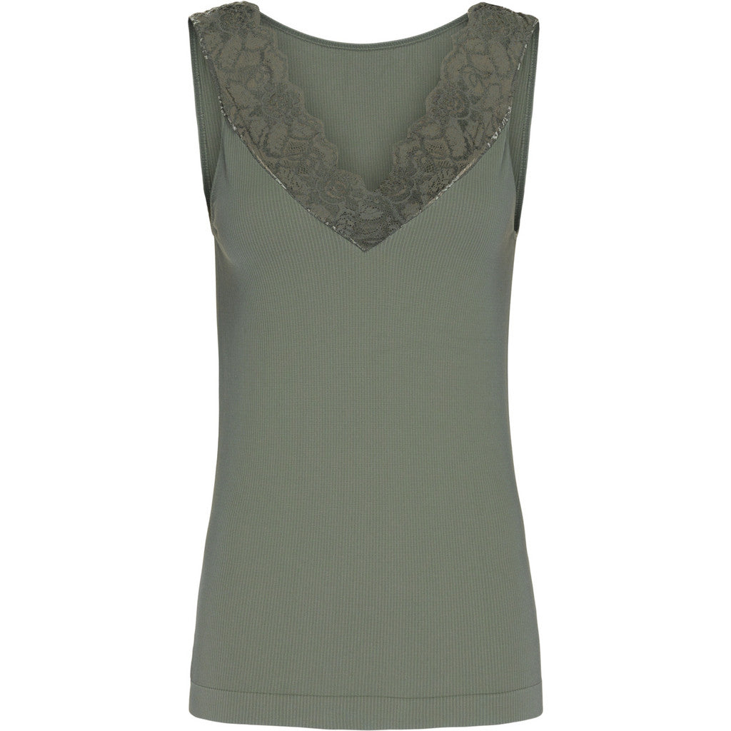 Tim & Simonsen Belen Top Rib V-hals Kant