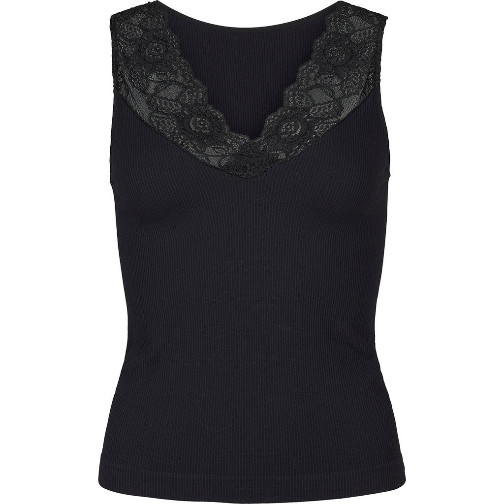 Tim & Simonsen Belen Top Rib V-hals Kant