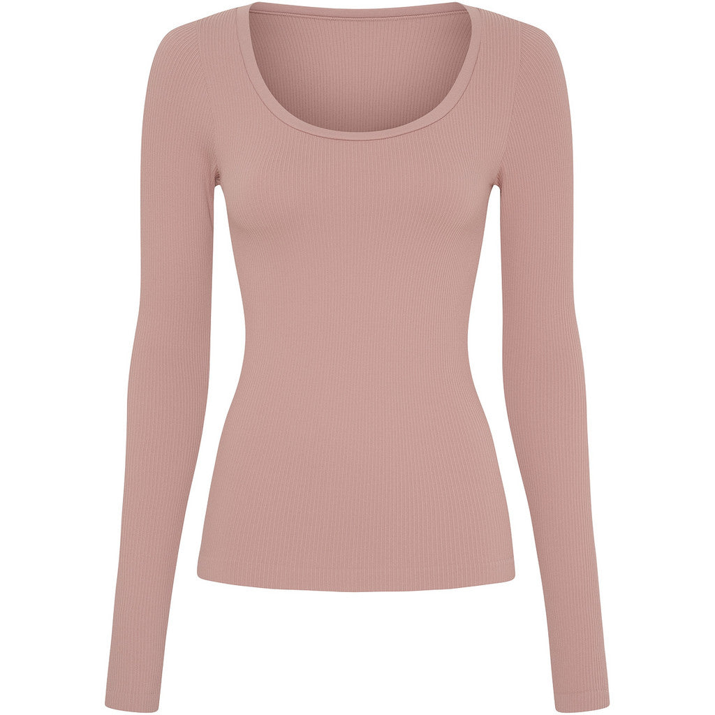 Tim & Simonsen Linea rib top met lange mouw | microfiber